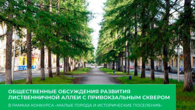 Приглашаем на общественные обсуждения благоустройства Лиственничной аллеи